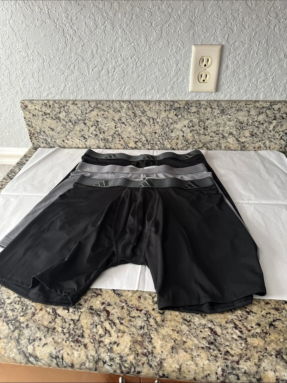 adidas Men’s Boxer Briefs in Black and Gray - 3 Pack